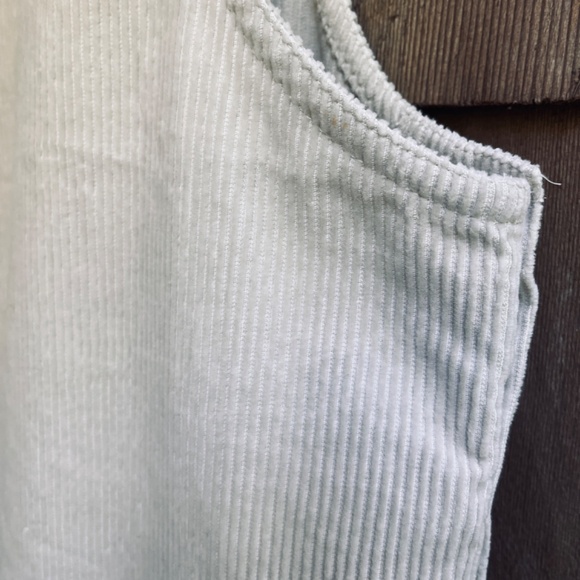Cherokee Vintage 💯 Cotton Tan Corduroy Sleeveless Maxi Jumper Dress Modest M - Picture 14 of 14